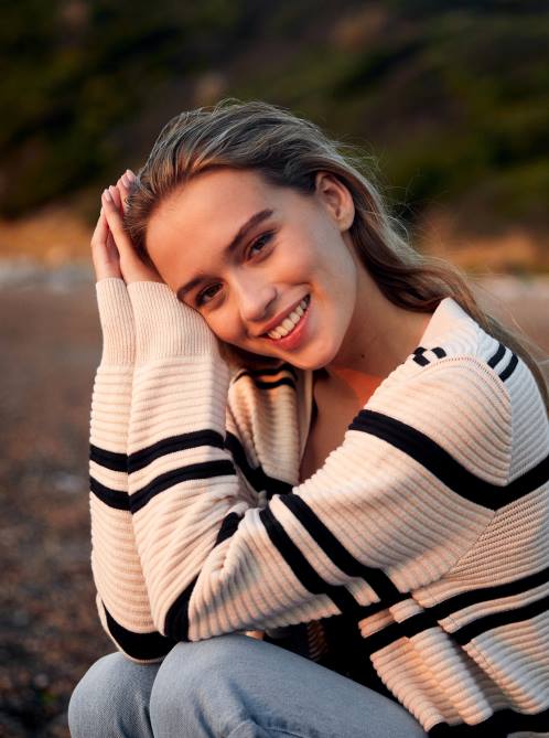 X4FH363 tapioca Above The Sun Cardigan Women Roxy | Cardigans