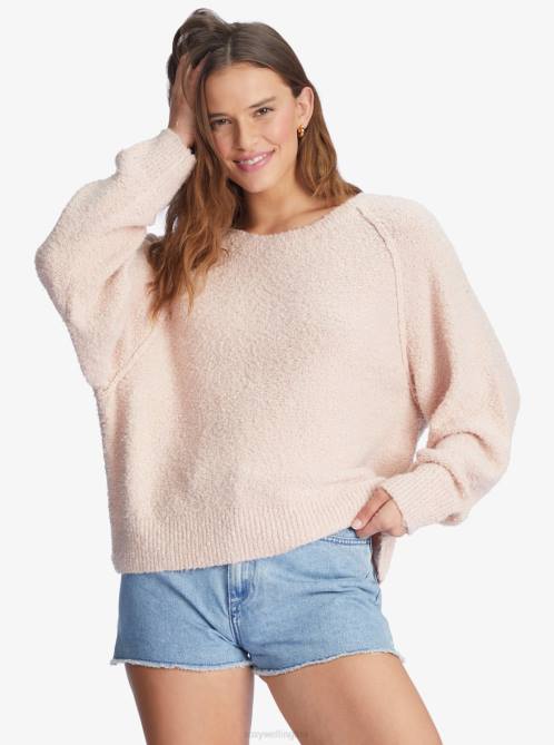 X4FH467 peach whip Early Morning Crew Neck Sweater Women Roxy | Sweaters
