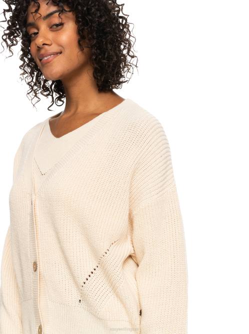 X4FH487 tapioca Amazing Hours Cardigan Sweater Women Roxy | Sweaters