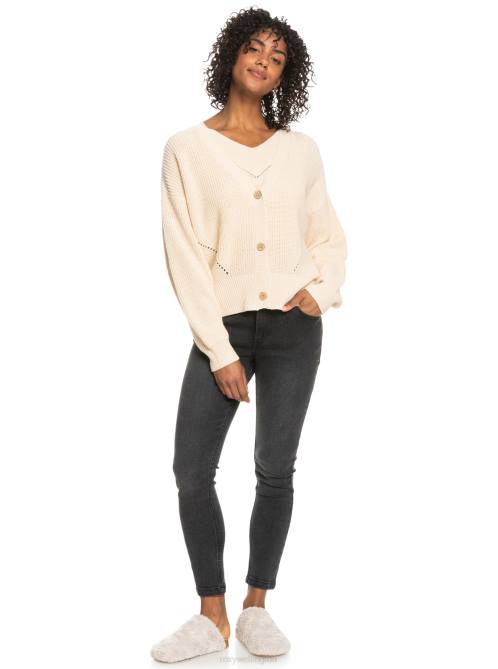 X4FH487 tapioca Amazing Hours Cardigan Sweater Women Roxy | Sweaters