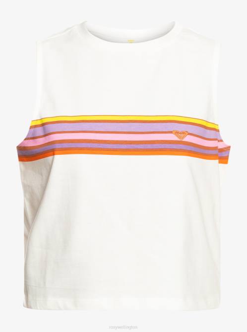 X4FH11 snow white Surf.Kind.Kate. Sleeveless T-Shirt Women Roxy | T-shirts