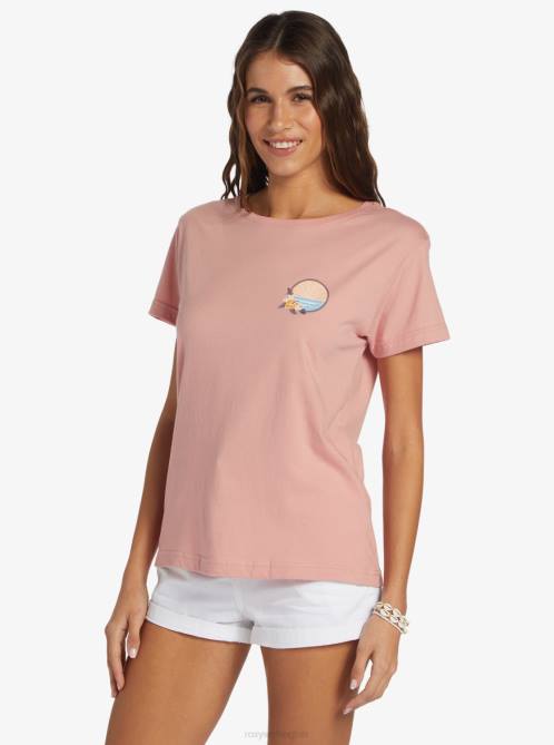 X4FH271 rosette Tropical Oasis Boyfriend T-Shirt Women Roxy | T-shirts