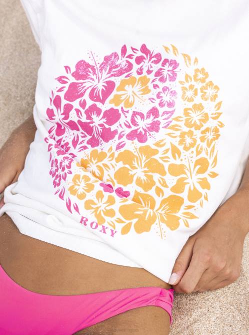 X4FH45 snow white Yang World Oversized T-Shirt Women Roxy | T-shirts