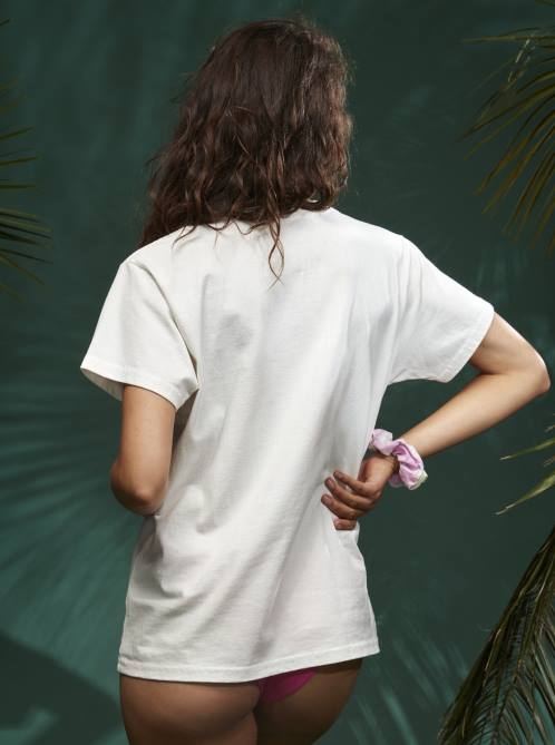 X4FH45 snow white Yang World Oversized T-Shirt Women Roxy | T-shirts