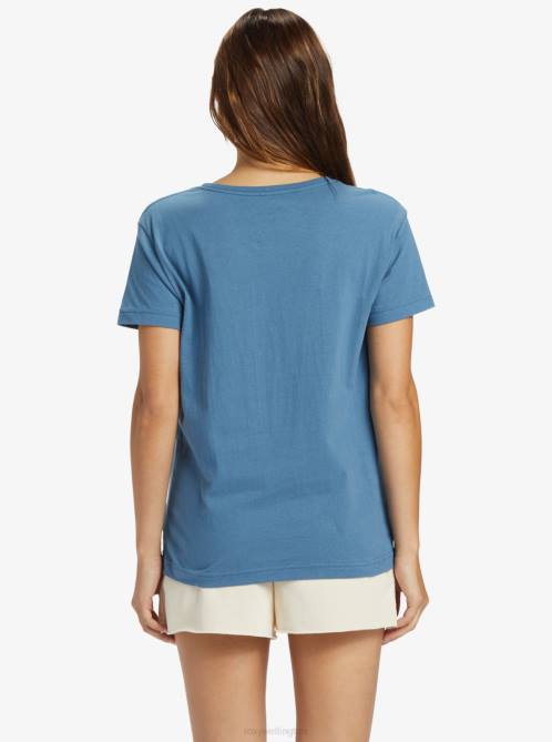 X4FH469 bijou blue Kinda Salty Boyfriend T-shirt Women Roxy | T-shirts