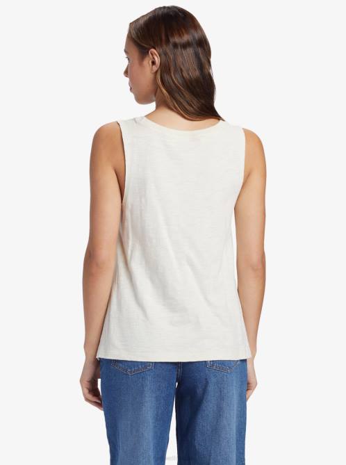 X4FH56 tapioca Kinda Salty Sleeveless T-Shirt Women Roxy | T-shirts