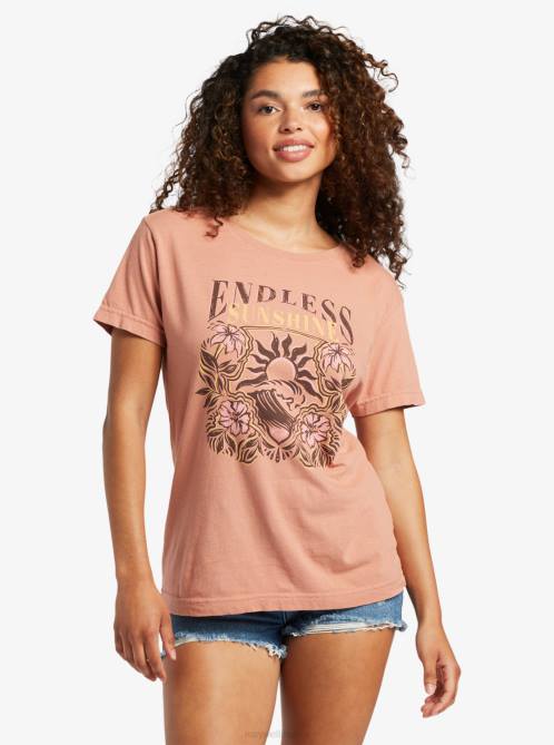 X4FH68 cork Endless Sunshine Oversized T-Shirt Women Roxy | T-shirts