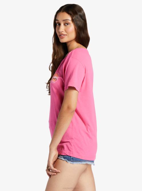 X4FH87 shocking pink Made Of Sunshine Oversized T-Shirt Women Roxy | T-shirts