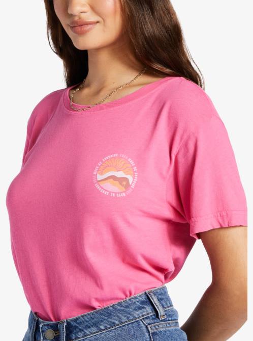X4FH87 shocking pink Made Of Sunshine Oversized T-Shirt Women Roxy | T-shirts