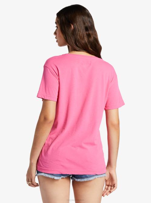 X4FH87 shocking pink Made Of Sunshine Oversized T-Shirt Women Roxy | T-shirts