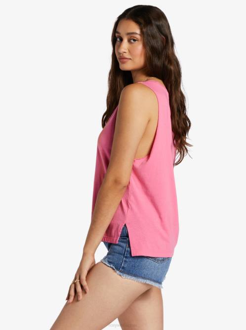 X4FH88 shocking pink Rise Up Sleeveless T-Shirt Women Roxy | T-shirts