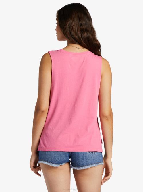 X4FH88 shocking pink Rise Up Sleeveless T-Shirt Women Roxy | T-shirts