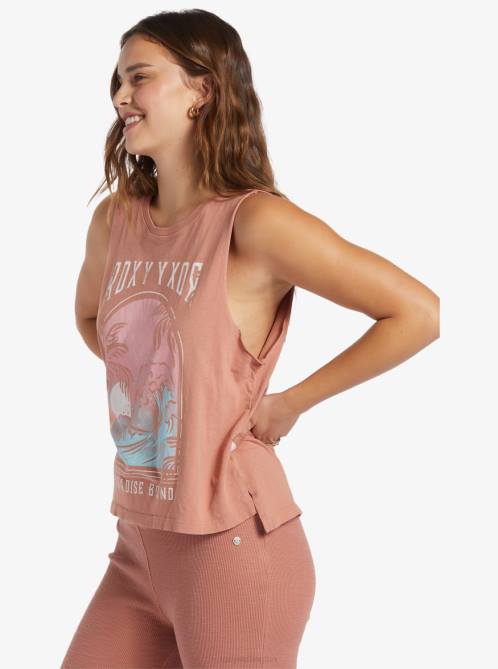 X4FH96 cork Paradise View Sleeveless T-Shirt Women Roxy | T-shirts