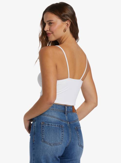 X4FH197 snow white Brami Strappy Top Women Roxy | Tops