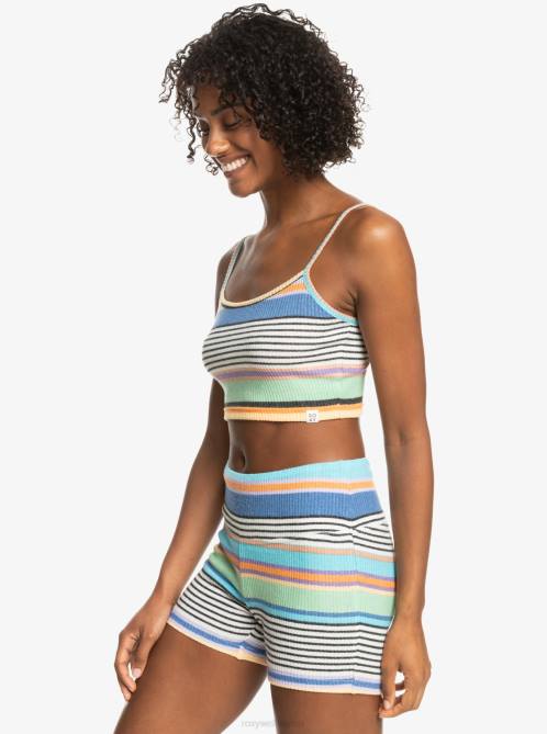 X4FH229 anthracite good vibration Best Time Of Day Rib Knit Top Women Roxy | Tops