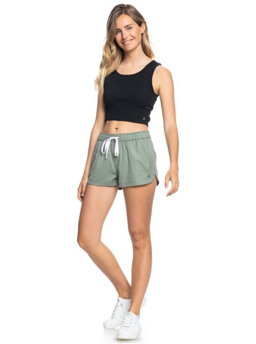 X4FH248 anthracite Good Keepsake Crop Top Women Roxy | Tops