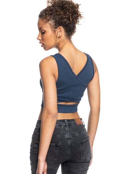 X4FH249 mood indigo Good Keepsake Crop Top Women Roxy | Tops