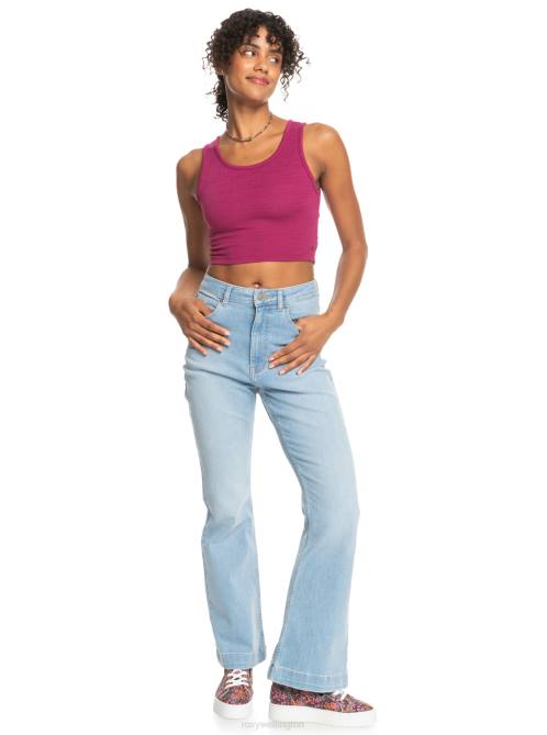 X4FH278 raspberry radiance Good Keepsake Crop Top Women Roxy | Tops