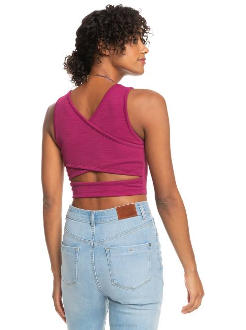X4FH278 raspberry radiance Good Keepsake Crop Top Women Roxy | Tops