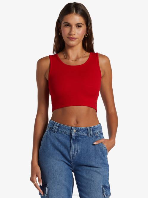 X4FH279 barbados cherry Good Keepsake Crop Top Women Roxy | Tops