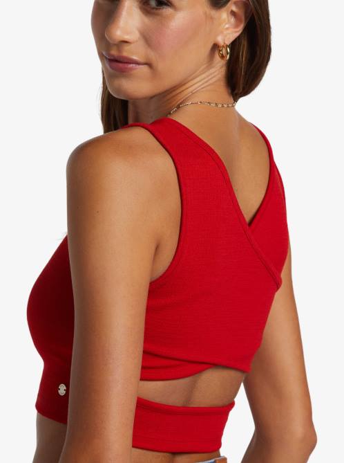 X4FH279 barbados cherry Good Keepsake Crop Top Women Roxy | Tops