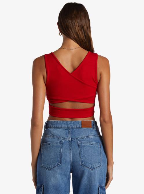 X4FH279 barbados cherry Good Keepsake Crop Top Women Roxy | Tops