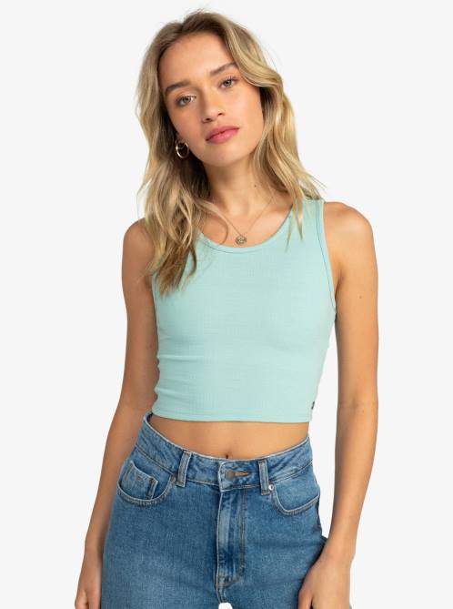 X4FH281 blue surf Good Keepsake Crop Top Women Roxy | Tops