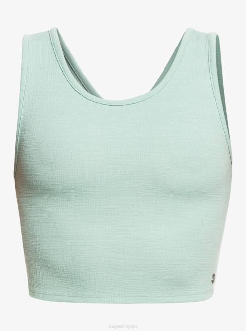 X4FH281 blue surf Good Keepsake Crop Top Women Roxy | Tops