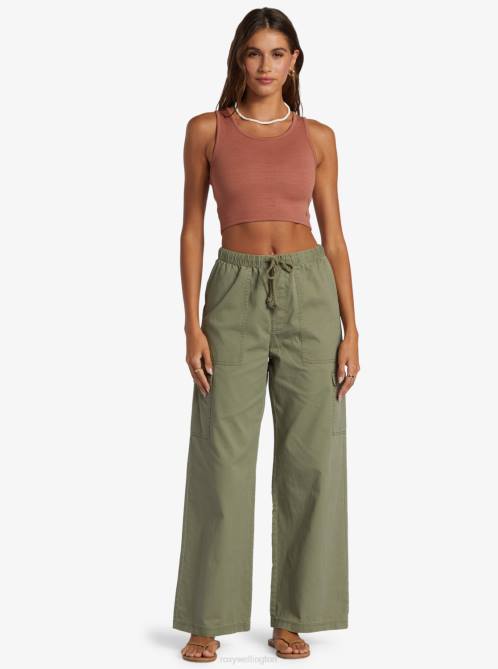 X4FH285 cedar wood Good Keepsake Crop Top Women Roxy | Tops