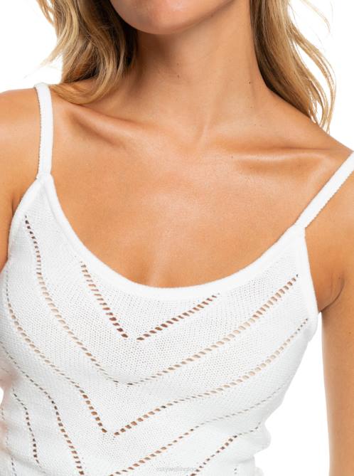 X4FH300 snow white Sunrise Club Strappy Tank Women Roxy | Tops