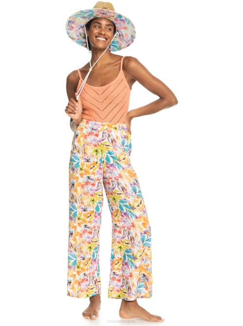 X4FH398 papaya punch Sunrise Club Strappy Tank Women Roxy | Tops