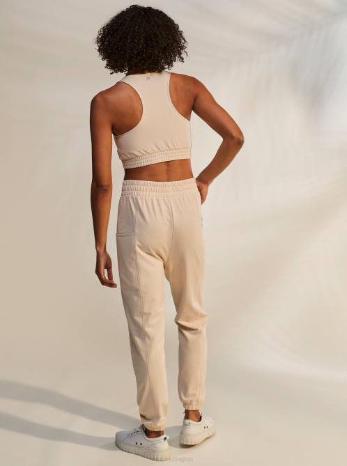 X4FH411 tapioca Next Set Sporty Bralette Top Women Roxy | Tops