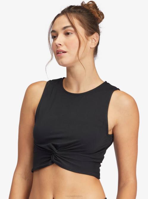X4FH428 anthracite Sun Might Shine Sports Top Women Roxy | Tops