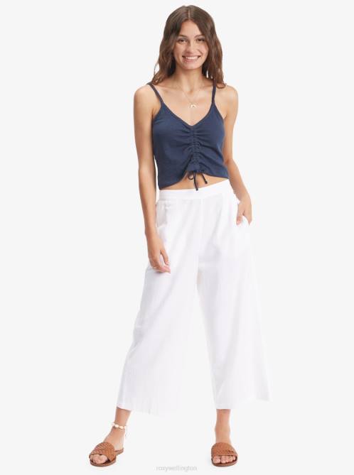 X4FH516 mood indigo Flirty Feels V-Neck Top Women Roxy | Tops