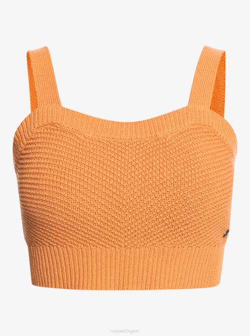 X4FH518 toast Moody Dream Strappy Tank Top Women Roxy | Tops