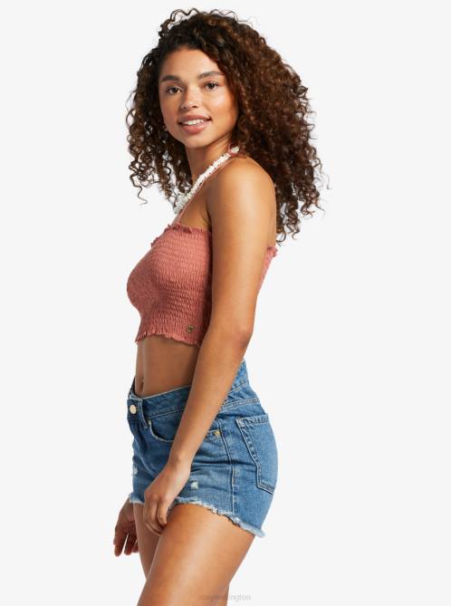 X4FH93 cedar wood Warm Waters Bandeau Top Women Roxy | Tops