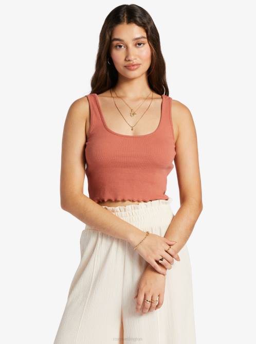 X4FH98 redwood burl Keep It Wavy Tank Top Women Roxy | Tops