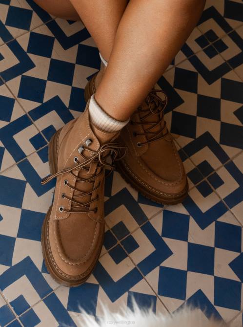 X4FH1386 tan Work It Boots Women Roxy | Boots