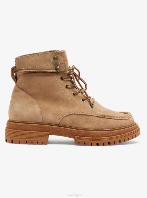 X4FH1386 tan Work It Boots Women Roxy | Boots