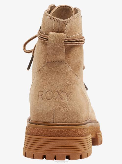 X4FH1386 tan Work It Boots Women Roxy | Boots
