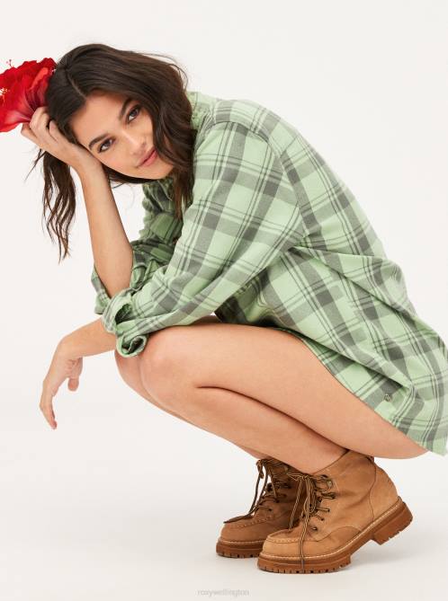 X4FH1386 tan Work It Boots Women Roxy | Boots