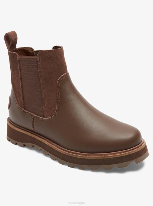 X4FH1390 brown Marren Chelsea Boots Women Roxy | Boots
