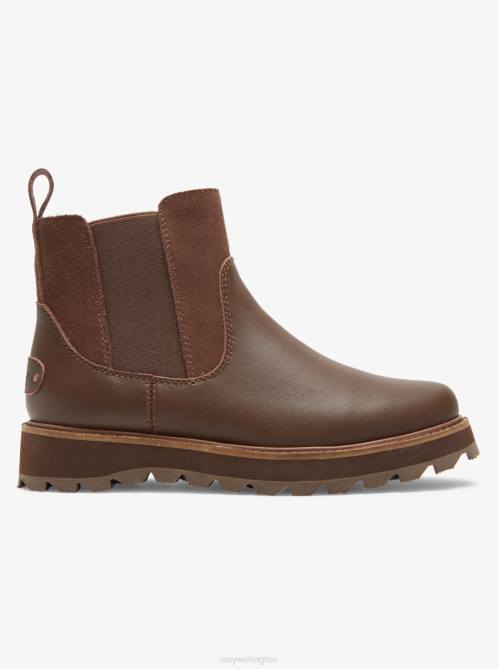 X4FH1390 brown Marren Chelsea Boots Women Roxy | Boots