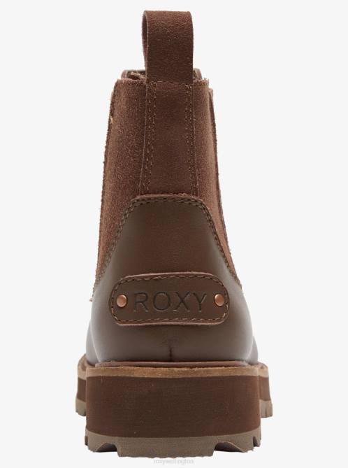 X4FH1390 brown Marren Chelsea Boots Women Roxy | Boots