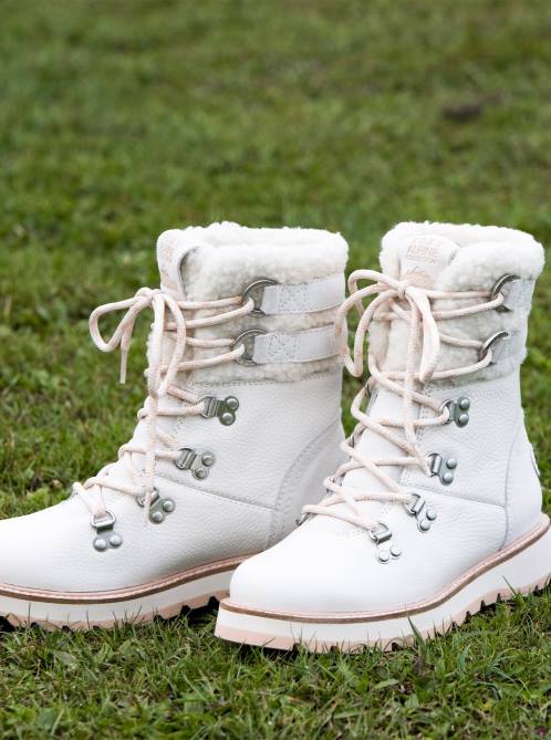 X4FH1434 off white Brandi Lace-Up Boots Women Roxy | Boots