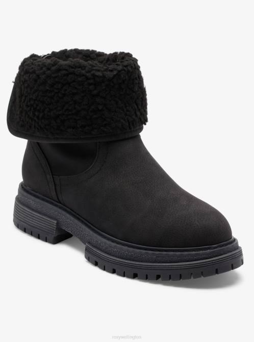 X4FH1455 black Fall Slip-On Boots Women Roxy | Boots
