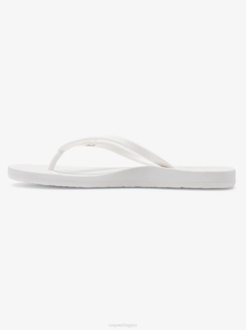 X4FH1216 white Jettie Sandals Women Roxy | Flip Flops