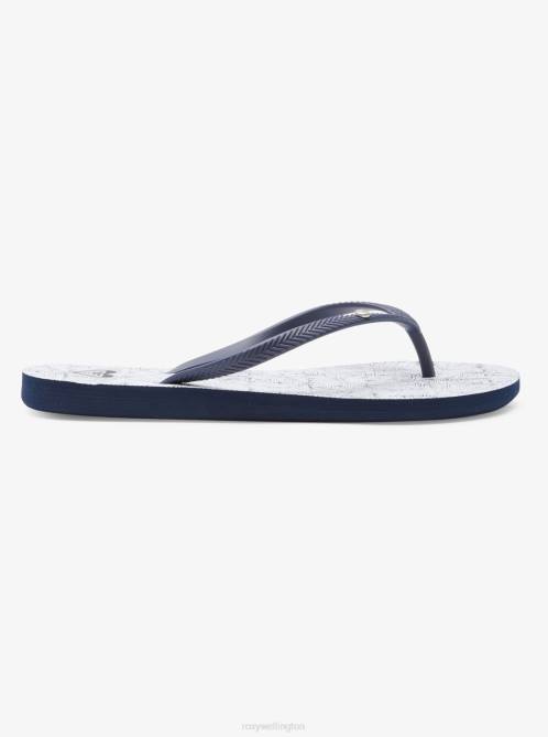 X4FH1219 navy white Bermuda Sandals Women Roxy | Flip Flops