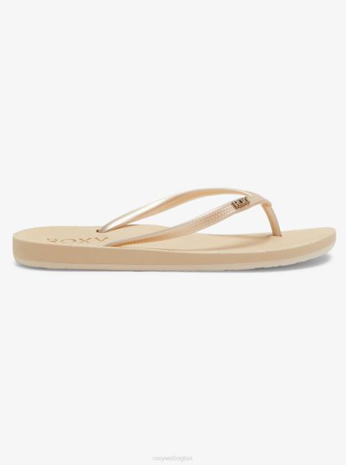 X4FH1220 champagne Jettie Sandals Women Roxy | Flip Flops
