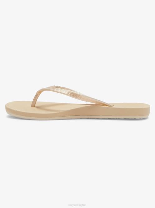 X4FH1220 champagne Jettie Sandals Women Roxy | Flip Flops